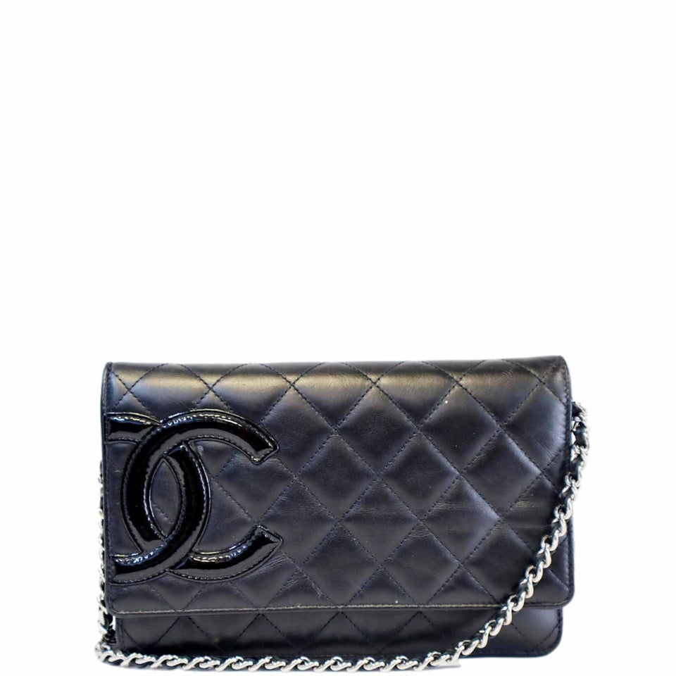 Chanel Cambon Ligne Quilted Leather WOC Clutch Bag Black- Sold