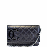 Chanel Cambon Ligne Quilted Leather WOC Clutch Bag Black- Sold