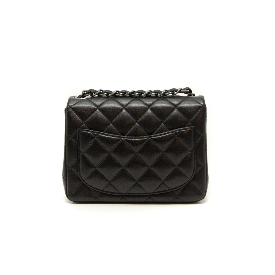 Chanel Quilted Lambskin Square Mini Black