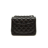 Chanel Quilted Lambskin Square Mini Black