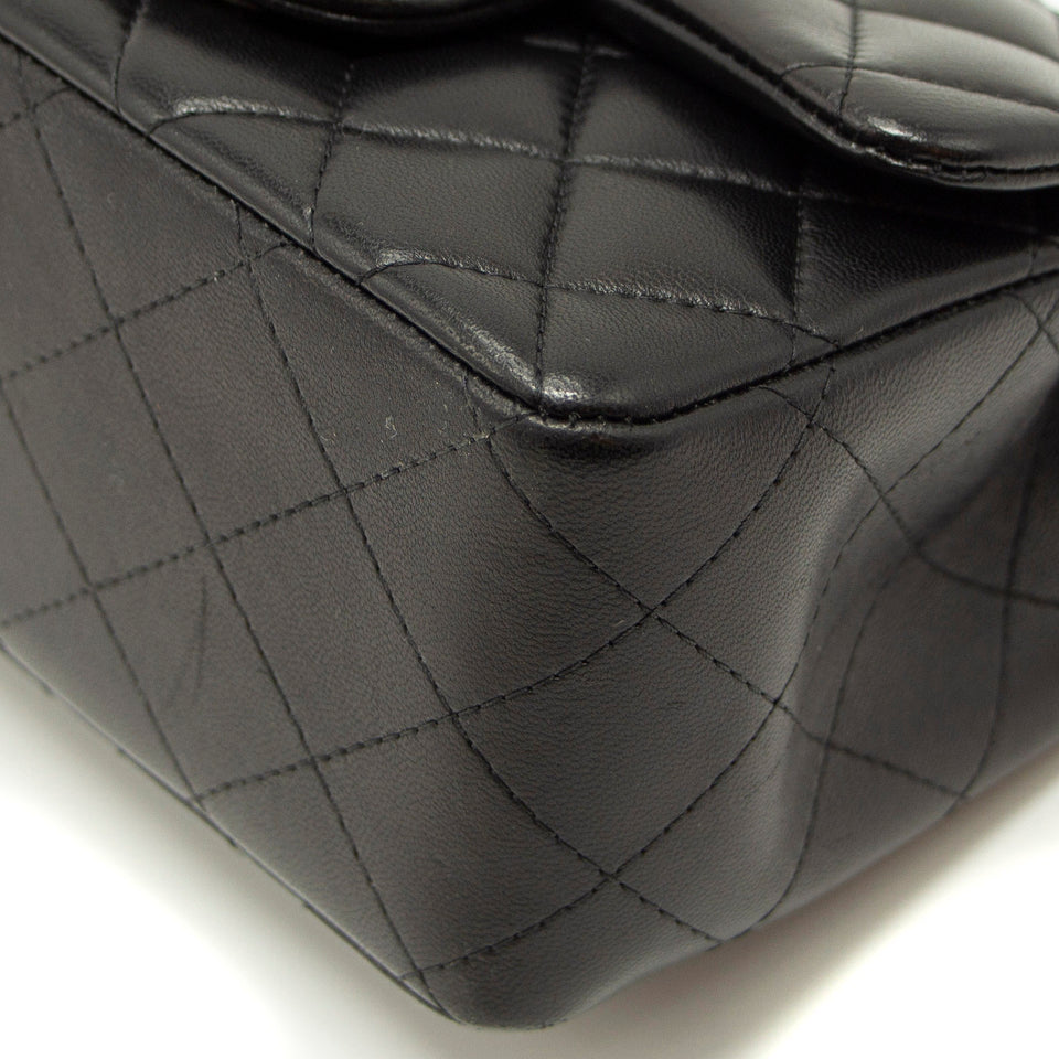 Chanel Quilted Lambskin Square Mini Black