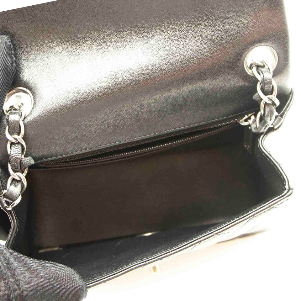 Chanel Quilted Lambskin Square Mini Black