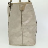 Gucci GG Canvas Tote Bag Silver cl184