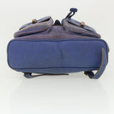 Gucci Backpack Suede Leather Blue cl359