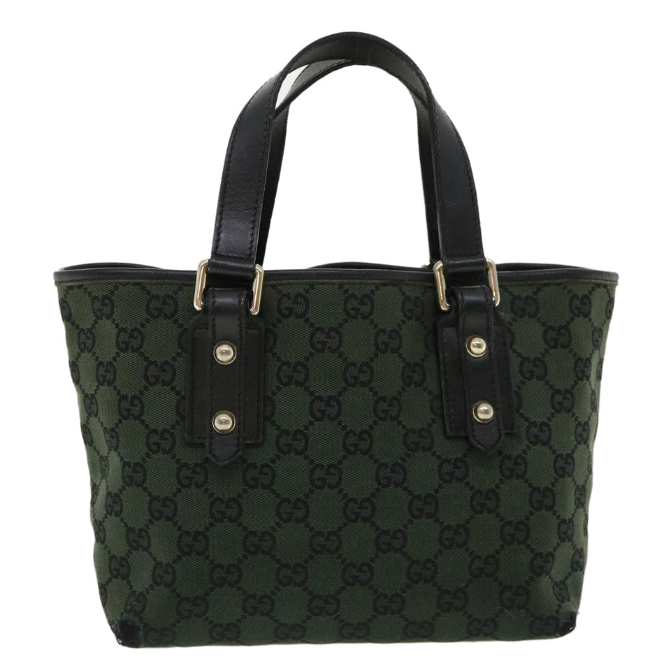 Gucci GG Canvas Hand Bag Green 257249 cl363