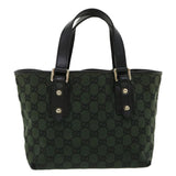 Gucci GG Canvas Hand Bag Green 257249 cl363