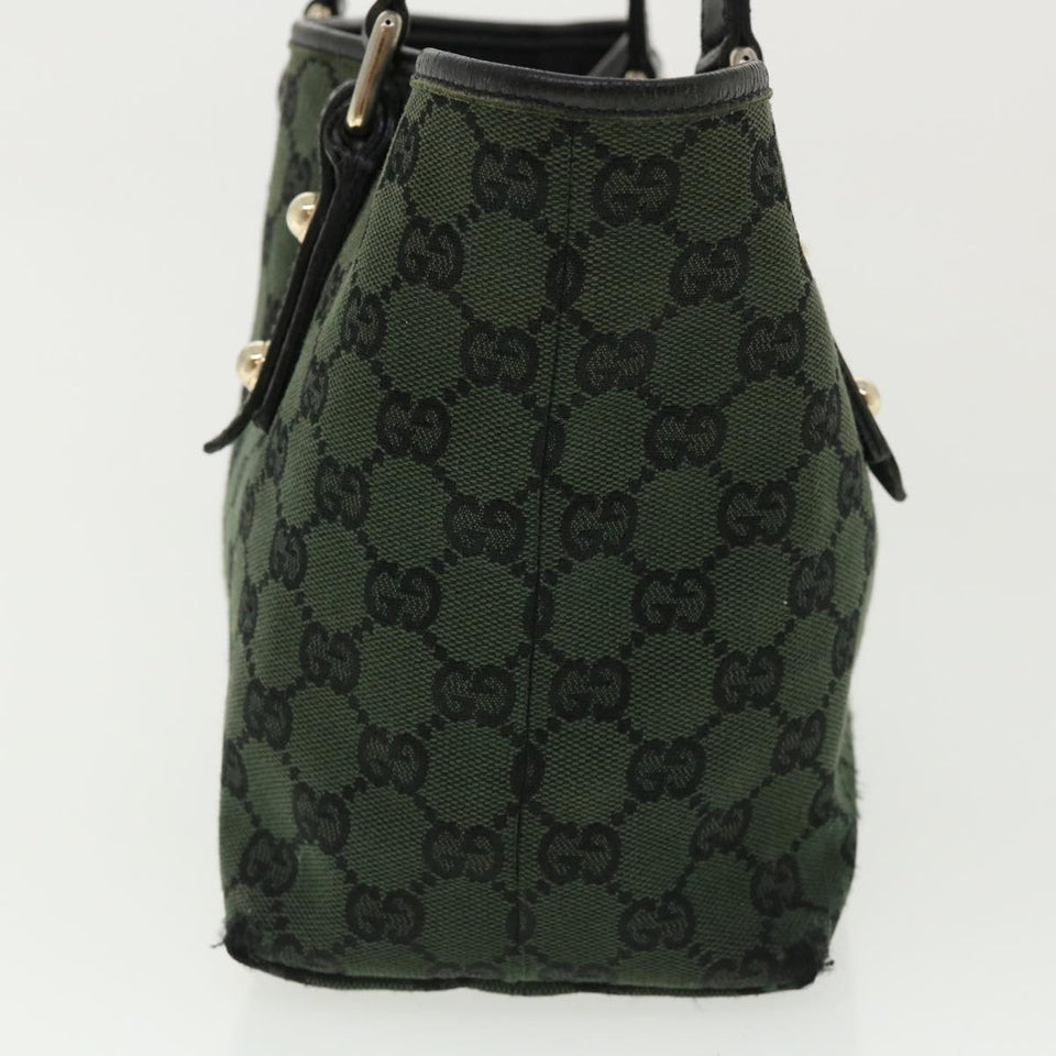 Gucci GG Canvas Hand Bag Green 257249 cl363