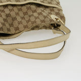 Gucci GG Canvas Shoulder Bag Beige White 121023 cl571