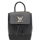 Louis Vuitton Lockme Calfskin Leather Backpack Bag Black