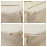 Chanel Ivory Lambskin Reversed Chevron Quilted Flap Bag