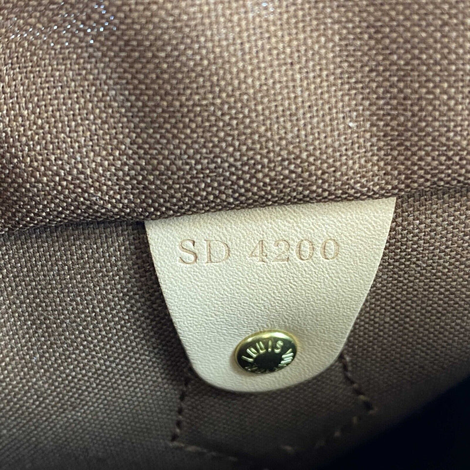 Louis Vuitton - - - Brown Monogram Coated Canvas Satchel Handbag