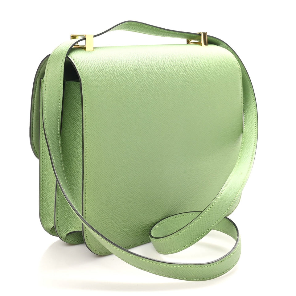 Hermes Epsom Constance 24 Vert Criquet