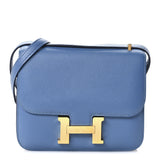 Hermes Epsom Constance 18 Bleu Azur