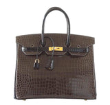 HermesBirkin 35 Bi-Color Crocodile Special Order Bag