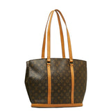 Louis Vuitton Monogram Babylon Tote Bag Brown PVC Leather Louis Vuitton