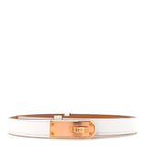 Hermes Epsom Kelly Belt White