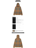 Luxury Burberry Check Cotton Jacquard Hoodie Beige
