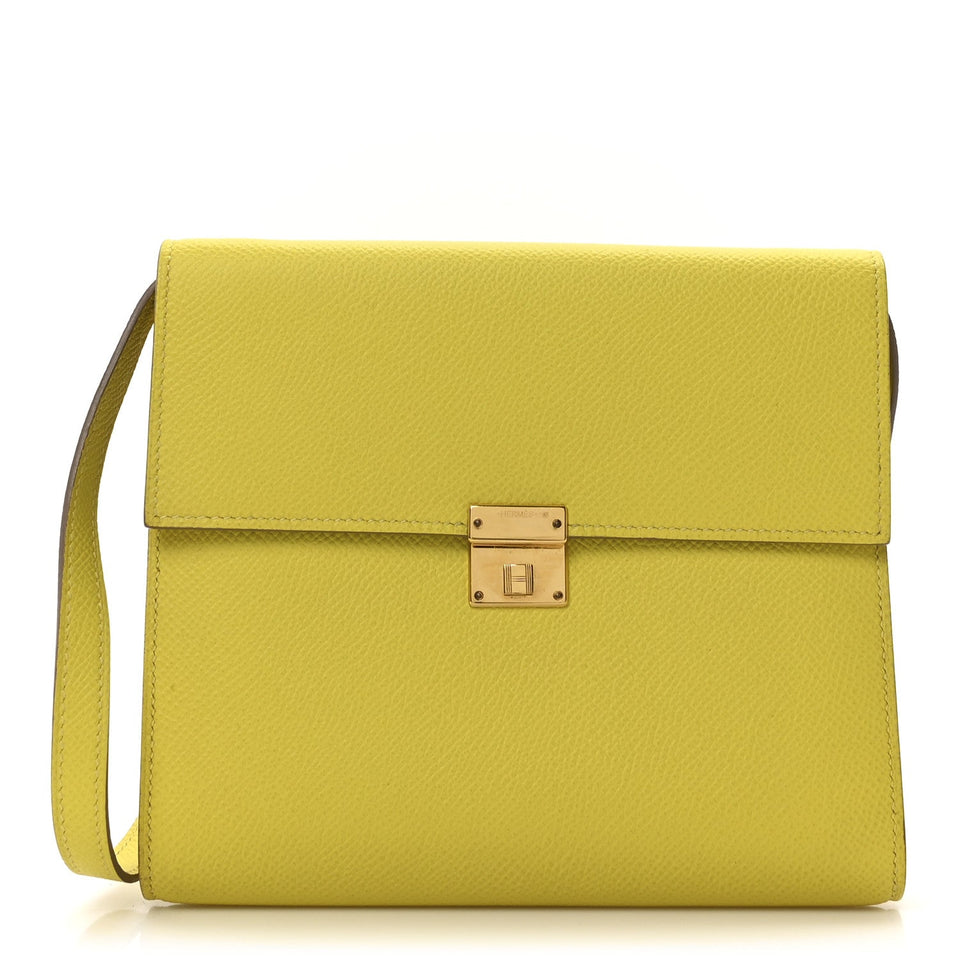 Hermes Epsom Clic 16 Wallet Lime