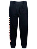 Luxury Burberry Side Logo Jogger Track Pants Black