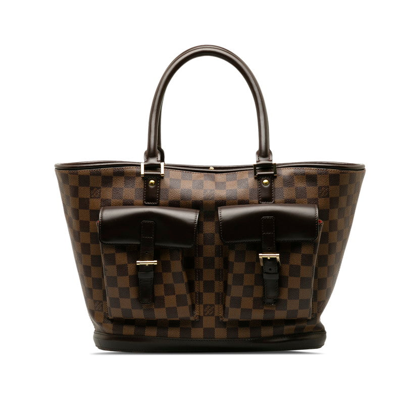 Louis Vuitton Louis Vuitton Damière Handbag PVC/Leather Brown