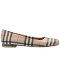 Luxury Burberry Vintage Check Ballerina Beige