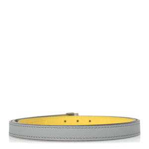 Hermes Swift Epsom 13mm Collier De Chien CDC Belt 75 30 Bleu Glacier Jaune De Naples