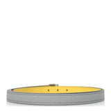 Hermes Swift Epsom 13mm Collier De Chien CDC Belt 75 30 Bleu Glacier Jaune De Naples