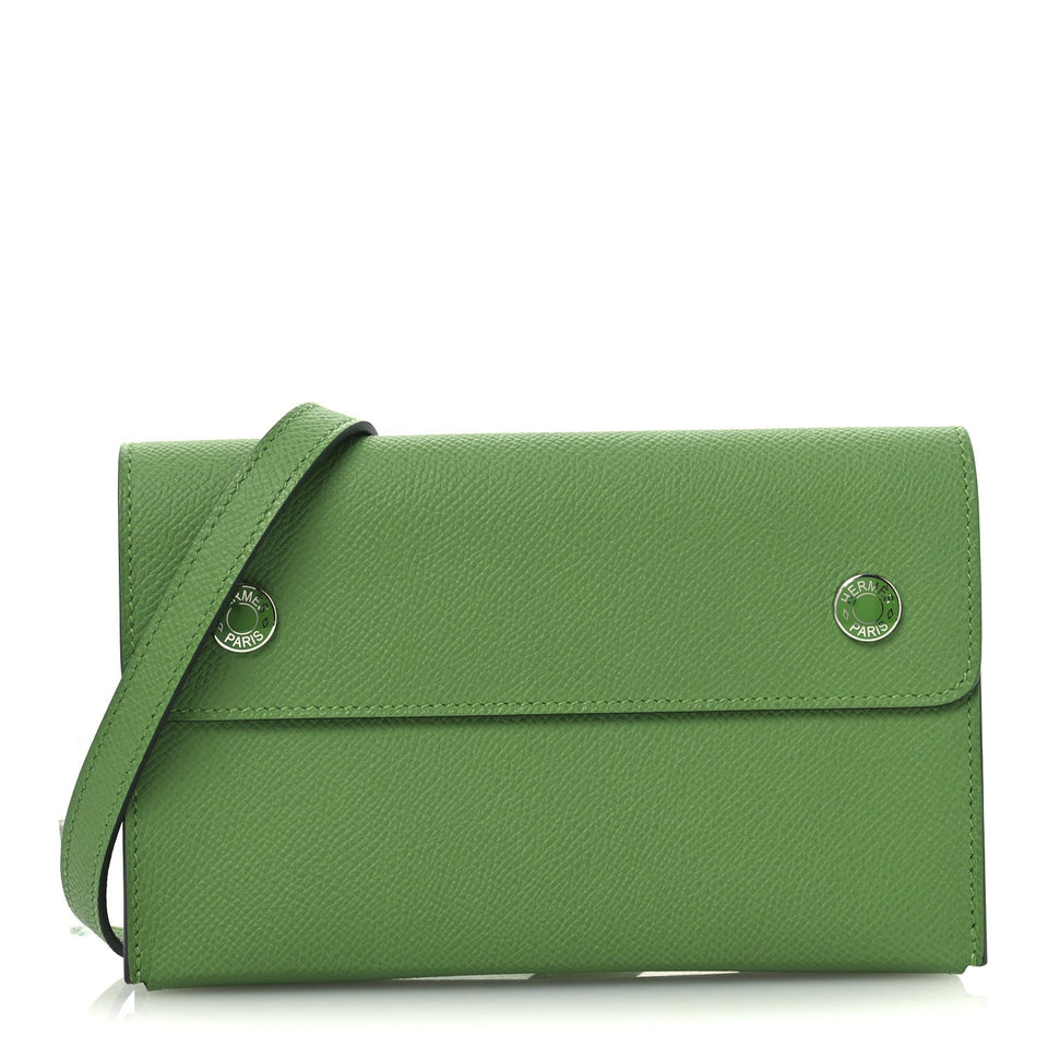 Hermes Epsom Hermesnap Wallet Vert Yucca