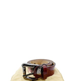 Luxury Burberry Nova Check Heart Belt Red Multicolor Size 32/80