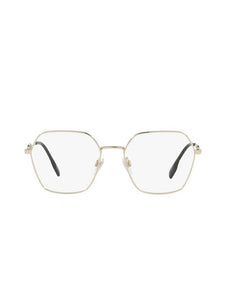 Luxury Burberry Eyewear Charley Gold Framed Eyeglasses Light Gold
