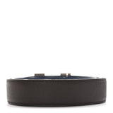 Hermes Epsom 32mm H Belt 90 36 Chocolate Bleu De Malte