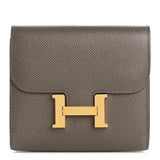 Hermes Epsom Constance Short Wallet Etoupe