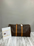 Duffle And Weekender Designer By Louis Vuitton Size: Large Handbag