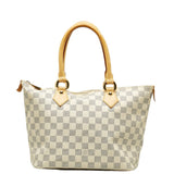 Louis Vuitton Saleya PM Tote Handbag Damier Azur White