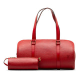 Louis Vuitton Epi Suffro Handbag Castilian Red Leather Louis Vuitton