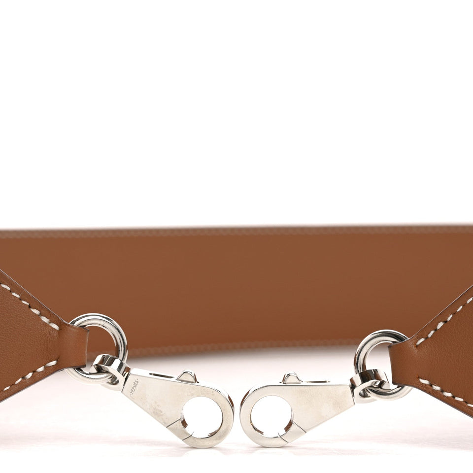 Hermes Swift Epsom Pocket Kelly Shoulder Strap Gold Mauve Pale