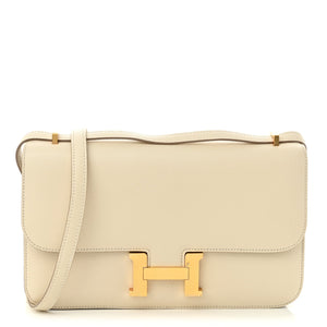 Hermes Epsom Horseshoe Constance Elan 25 Craie