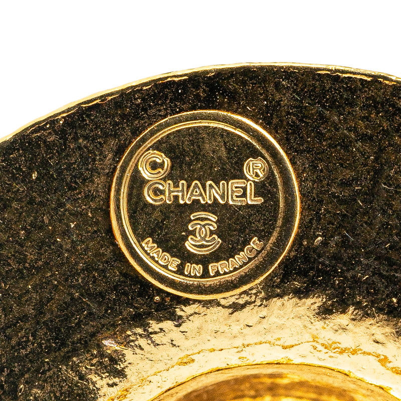 Chanel Gold Plated Straw Hat Ribbon Brooch