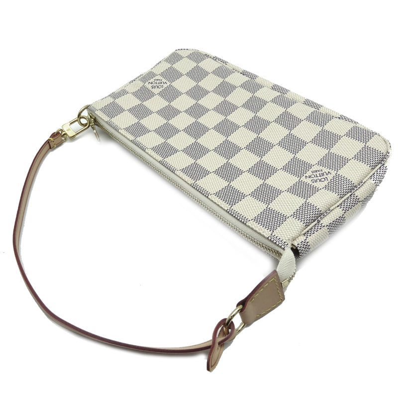Louis Vuitton Pochette Accessoires Pouch Damier Azur Handbag