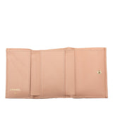 Chanel Coco Mark Matelassé Caviar Skin Trifold Wallet