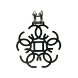 Chanel Metal Coco Mark Rhinestone Single Earring B17S