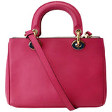 Christian Dior Diorissimo Leather Medium Tote Bag Pink