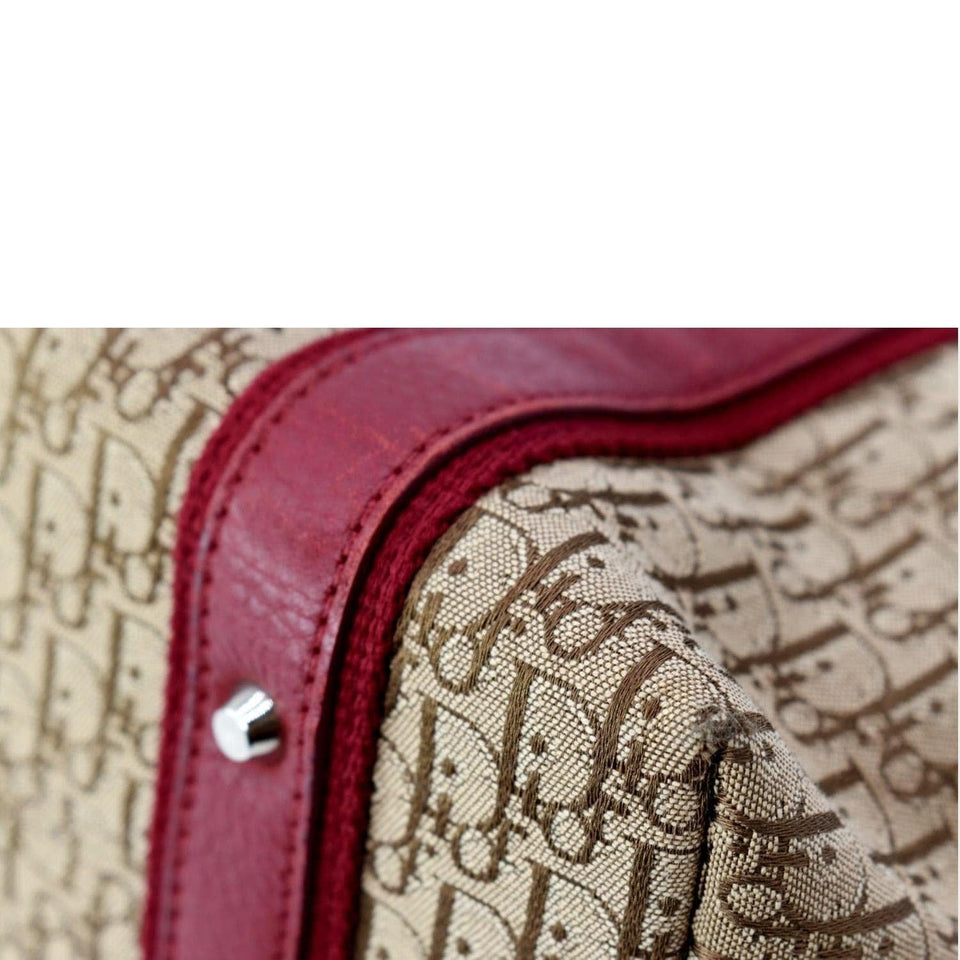 Christian Dior Street Chic Trotter Monogram Canvas Tote Bag Brown