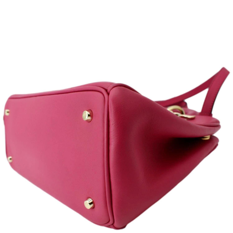 Christian Dior Diorissimo Leather Medium Tote Bag Pink