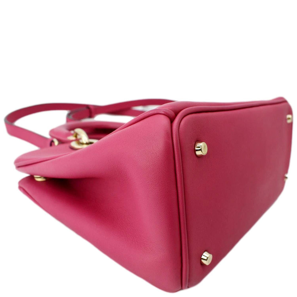 Christian Dior Diorissimo Leather Medium Tote Bag Pink