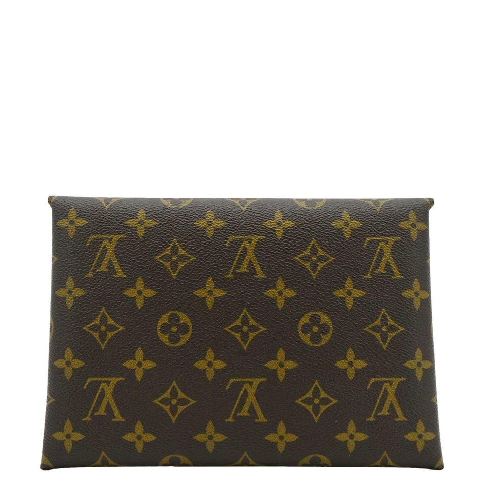 Louis Vuitton Kirigami Pochette Large Monogram Canvas Clutch Rose Ballerine