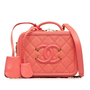 Chanel CC Filigree Caviar Skin 2way Bag