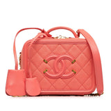Chanel CC Filigree Caviar Skin 2way Bag
