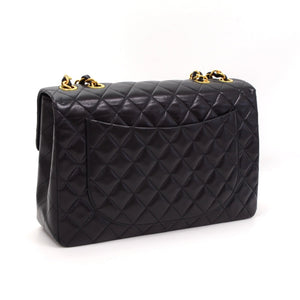 Chanel Quilted Lambskin Leather Maxi Bag
