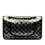 Chanel Coco Mark Black Lace Star Lace Calfskin and Vinyl Shoulder Bag